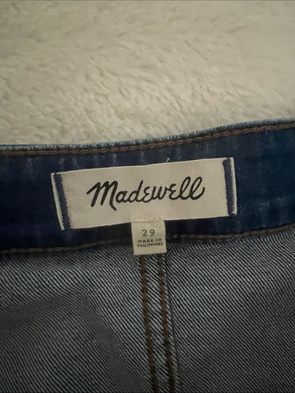 Madewell women’s jean Dark Blue Button-Front Denim Midi Skirt size 29 - Picture 9 of 16